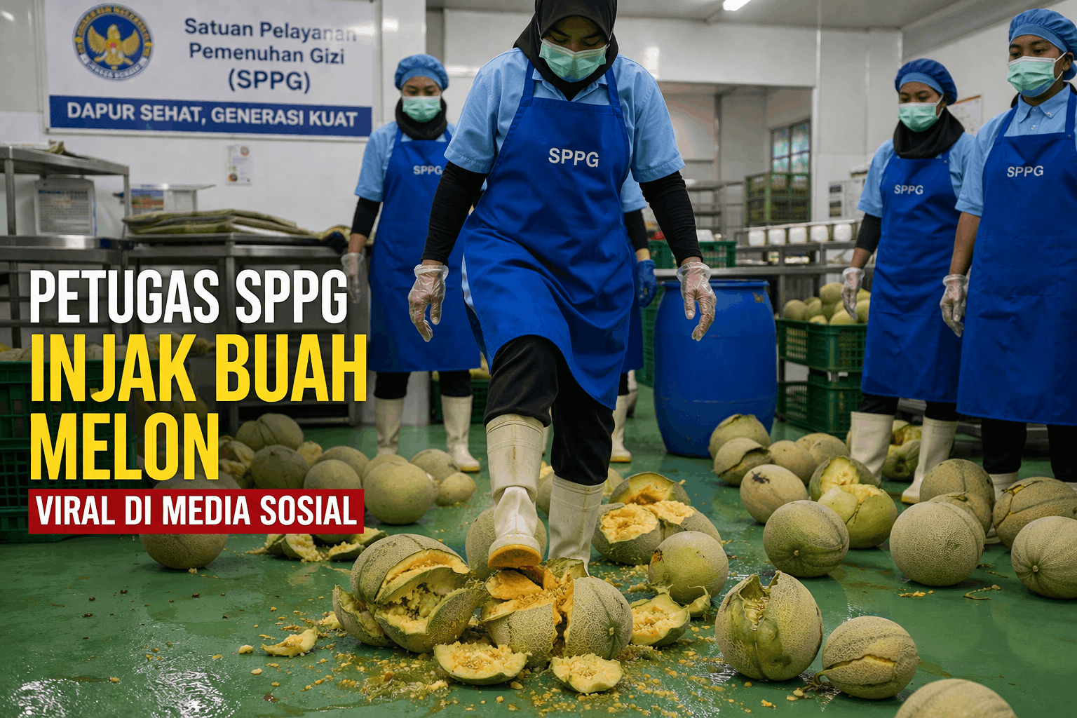 SPPG Injak Buah Melon Viral Kronologi Lengkap Fakta Kasus Reaksi Publik dan Dampaknya pada Kepercayaan Masyarakat