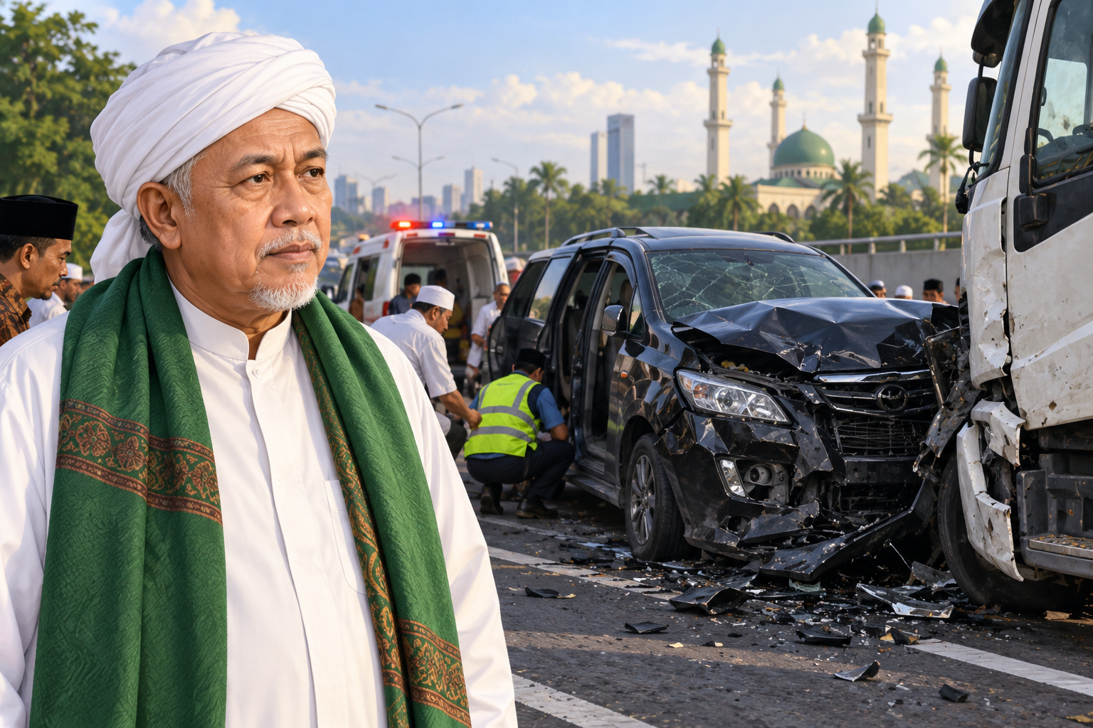 Kh Ahmad Fudholi Tangerang Kecelakaan