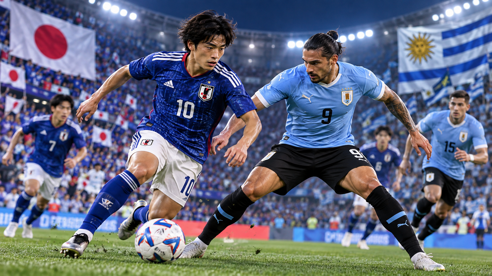 Pertandingan Jepang Vs Uruguay