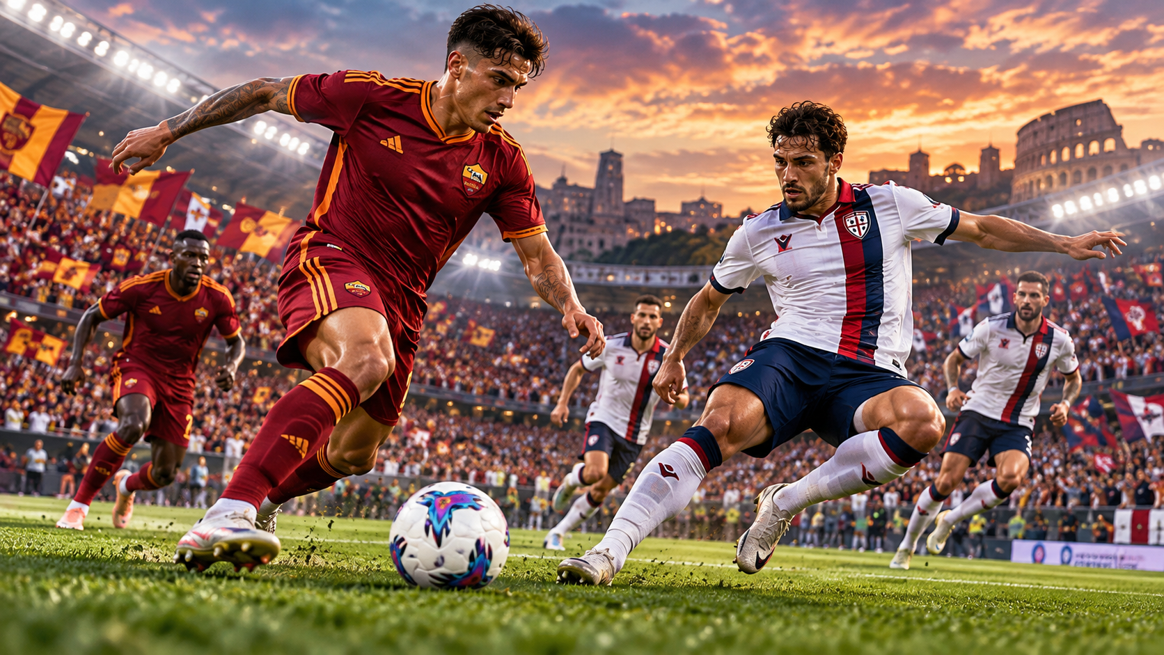 Pertandingan Roma Vs Cagliari